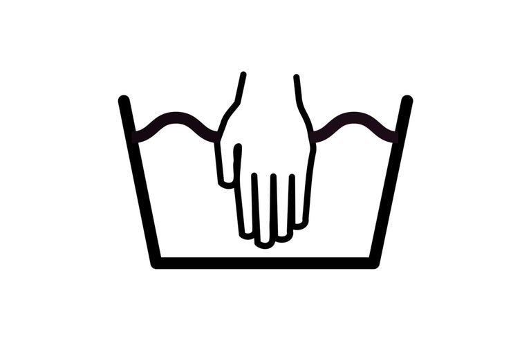 Symbole de lavage à la main