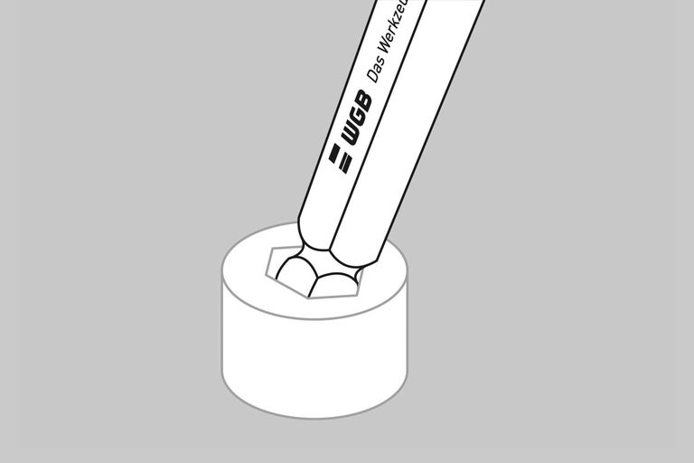 WGB Logo mit Innensechskantschraube