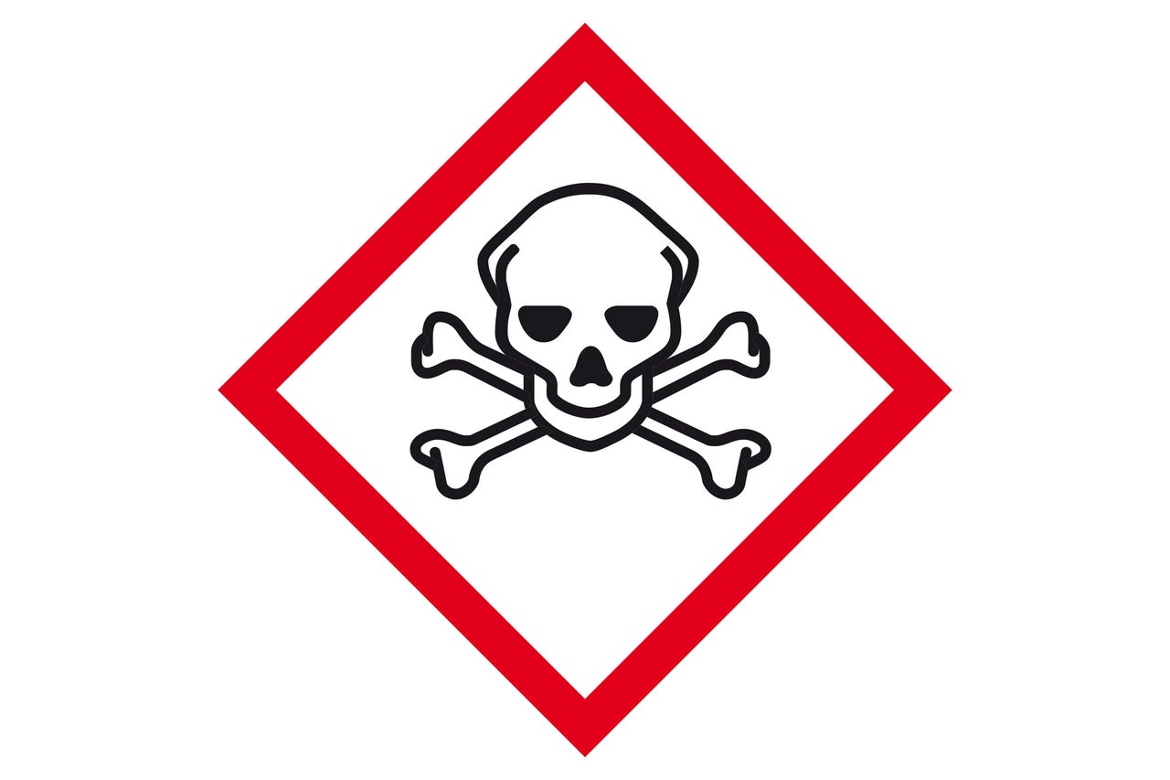 Panneau de danger matières toxiques