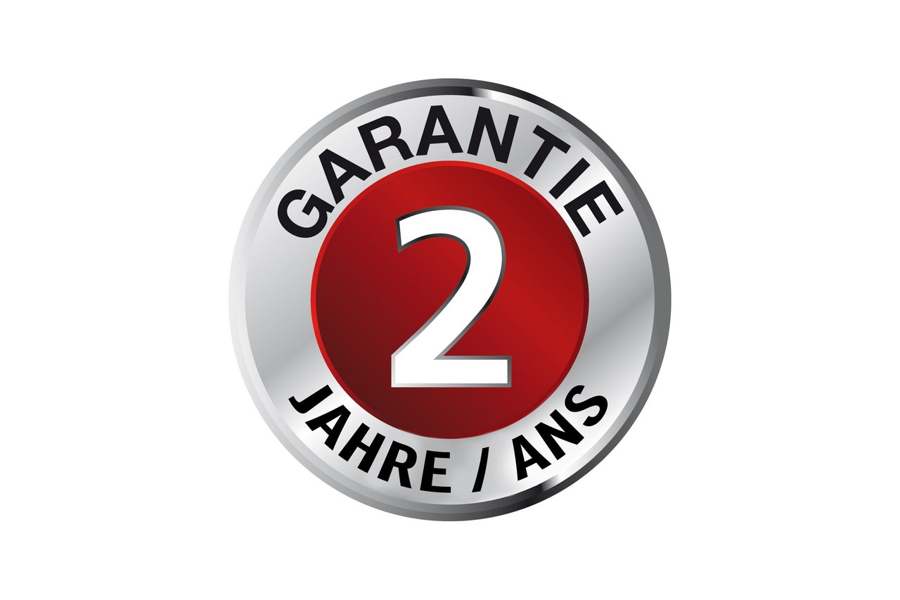 Symbol für zwei Jahre Garantie