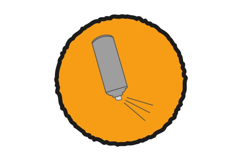 Symbol für eine Sprühdose