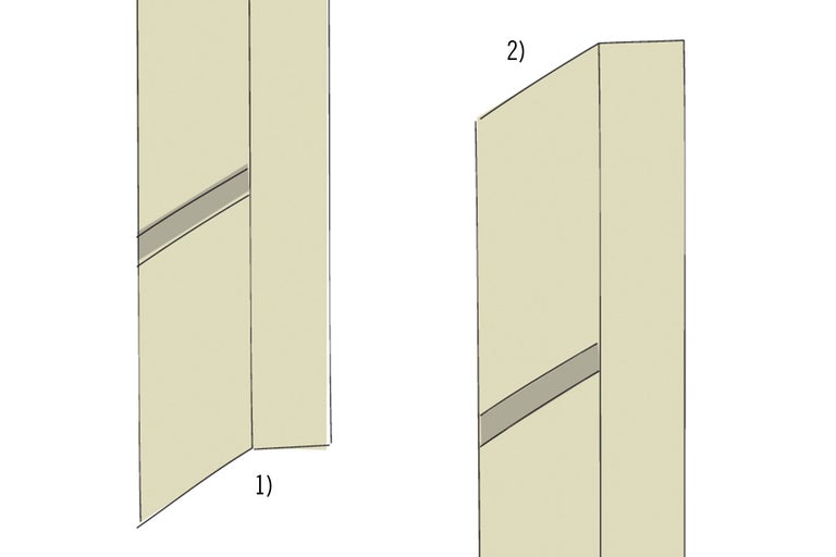 Illustration von zwei Holzverbindungen