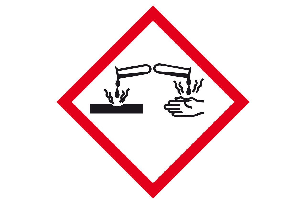 Symbole corrosif