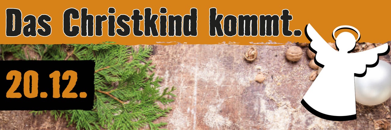 Das Christkind kommt am 20. Dezember.