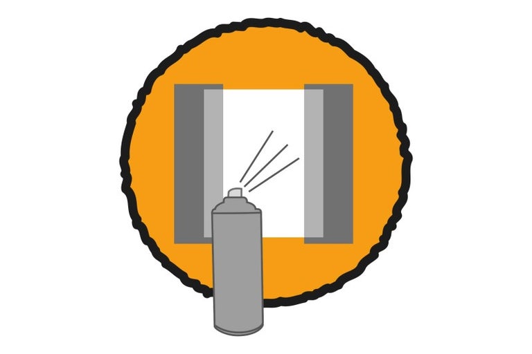 Symbol für Sprühlackierung