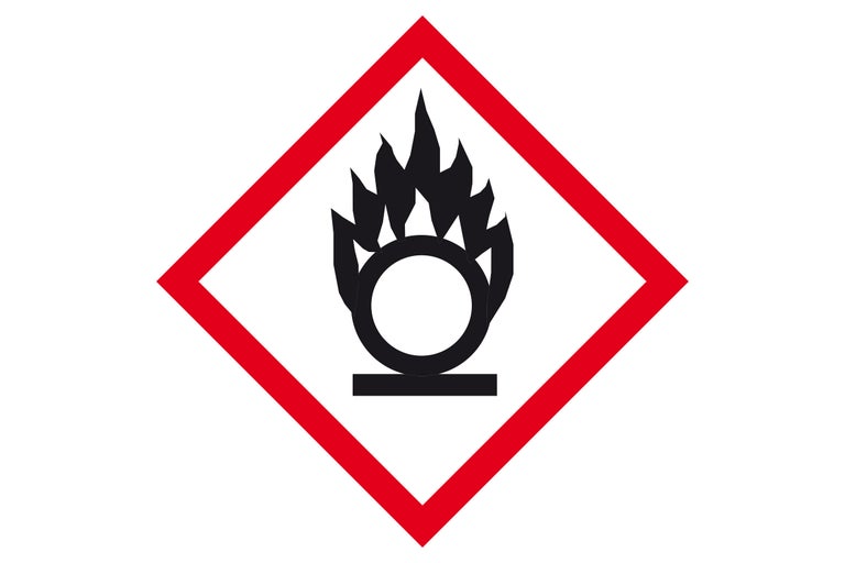 Oxidierende Stoffe Symbol