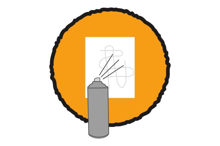 Symbol für Sprühfarbe und Graffiti