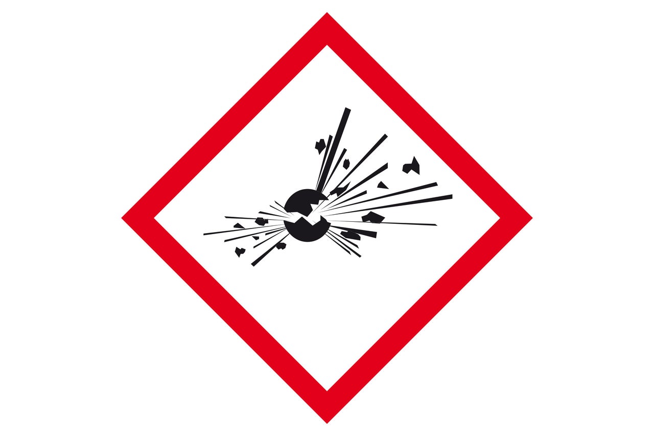 Symbole de danger matières explosives