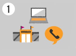 Kontaktmöglichkeiten: Computer, HORNBACH Bau- und Gartenmarkt, Telefon