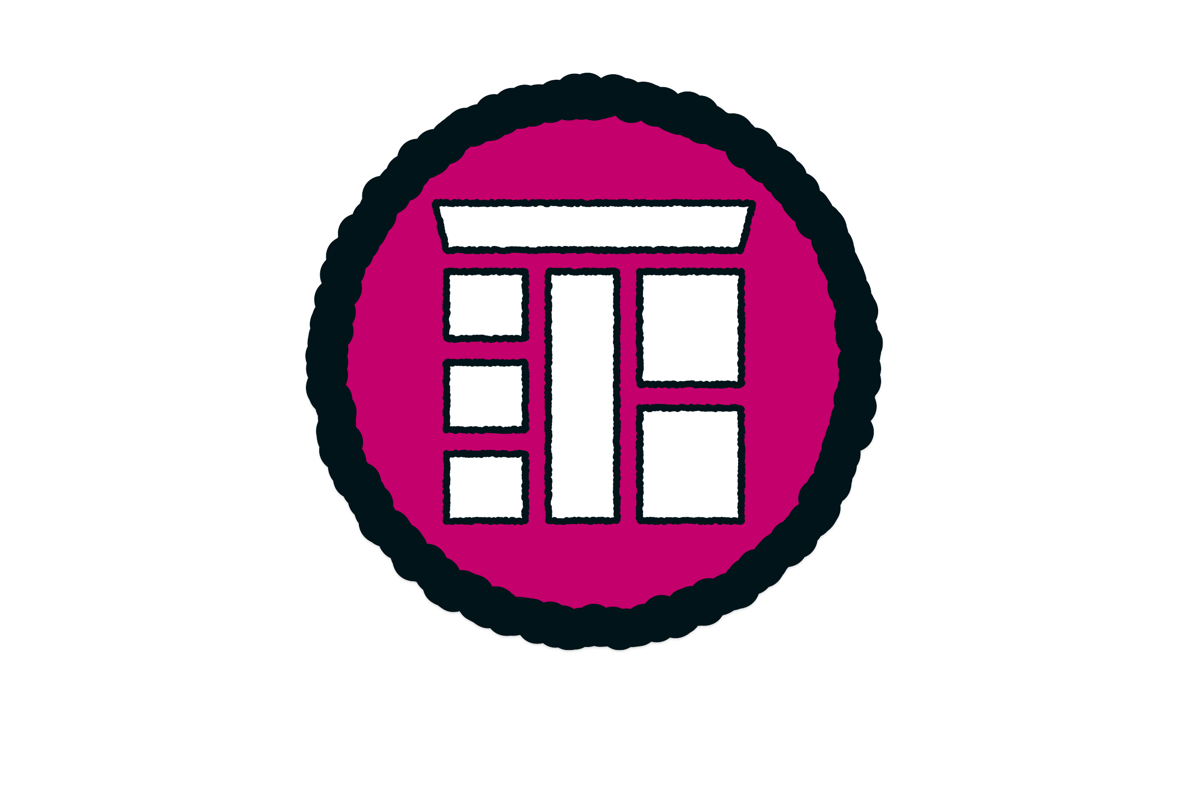 Symbol für die Anordnung von Fliesen