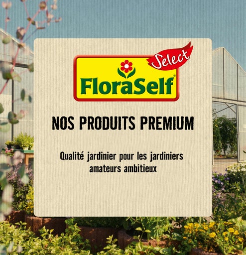 Logo FloraSelf, nos produits premium pour jardiniers amateurs ambitieux