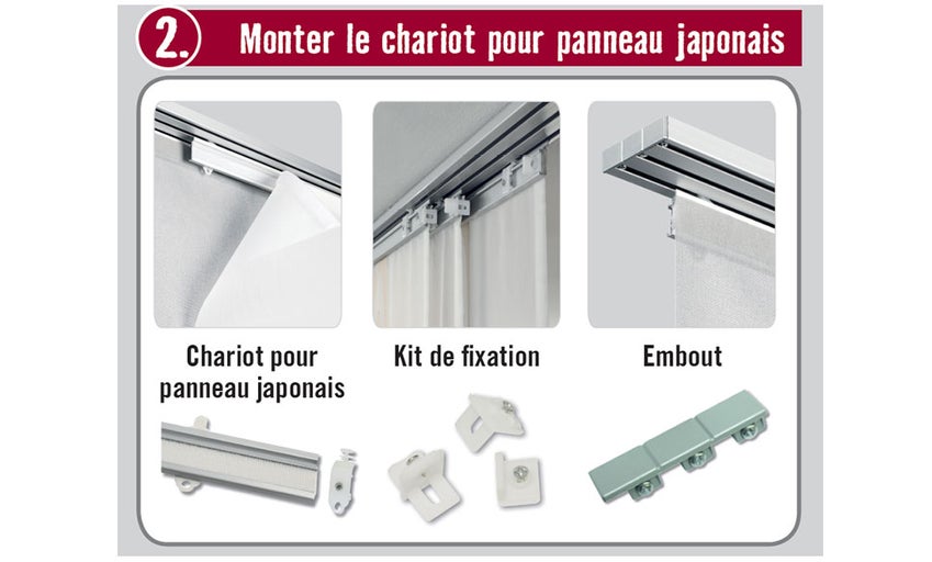 Instructions de montage pour panneau japonais et accessoires