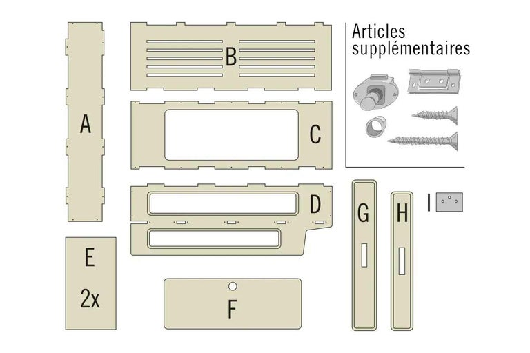Aperçu des différents composants et accessoires