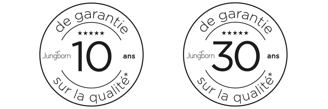 Sceau de garantie de qualité Jungborn pour 10 ans et 30 ans