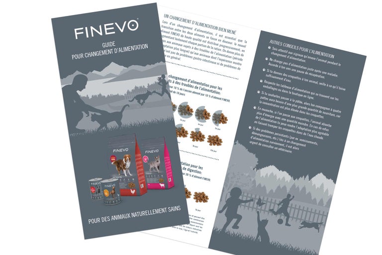 Guide FINEVO pour le changement d'alimentation pour des animaux naturellement sains