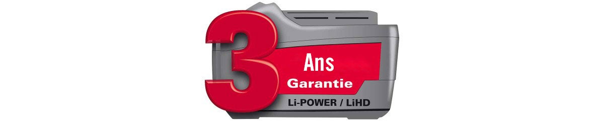 Garantie de 3 ans Li-Power ou LiHD
