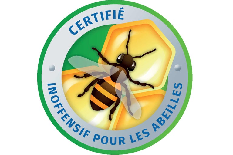 Sceau certifié sans danger pour les abeilles