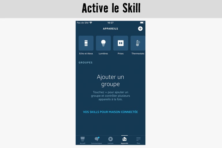 Application smartphone pour contrôler les appareils de la maison intelligente