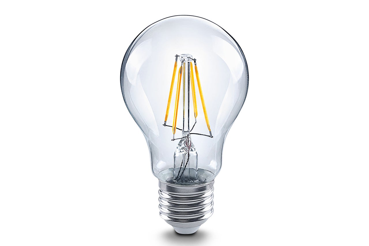 Klare LED Lampe mit Glühfaden