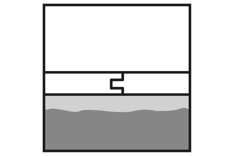 Symbol für Abfluss mit Siphon