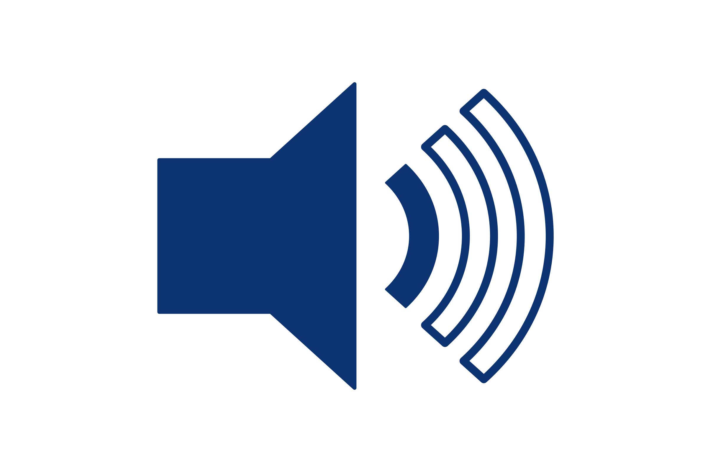 Symbole de haut-parleur pour le contrôle du volume
