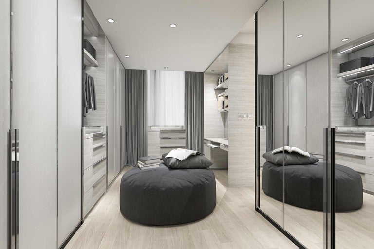 Dressing avec siège et miroir