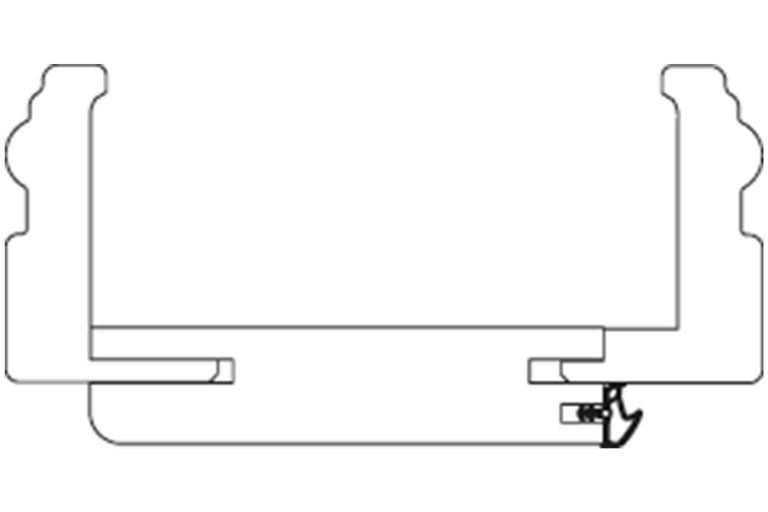 Profilschnitt eines Dichtprofils