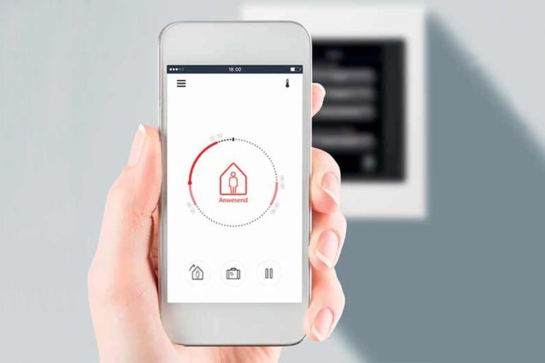 Smartphone-App zur Steuerung der Hausautomation