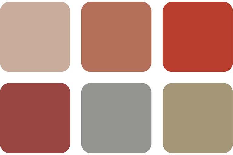 Nuancier de couleurs avec différentes nuances