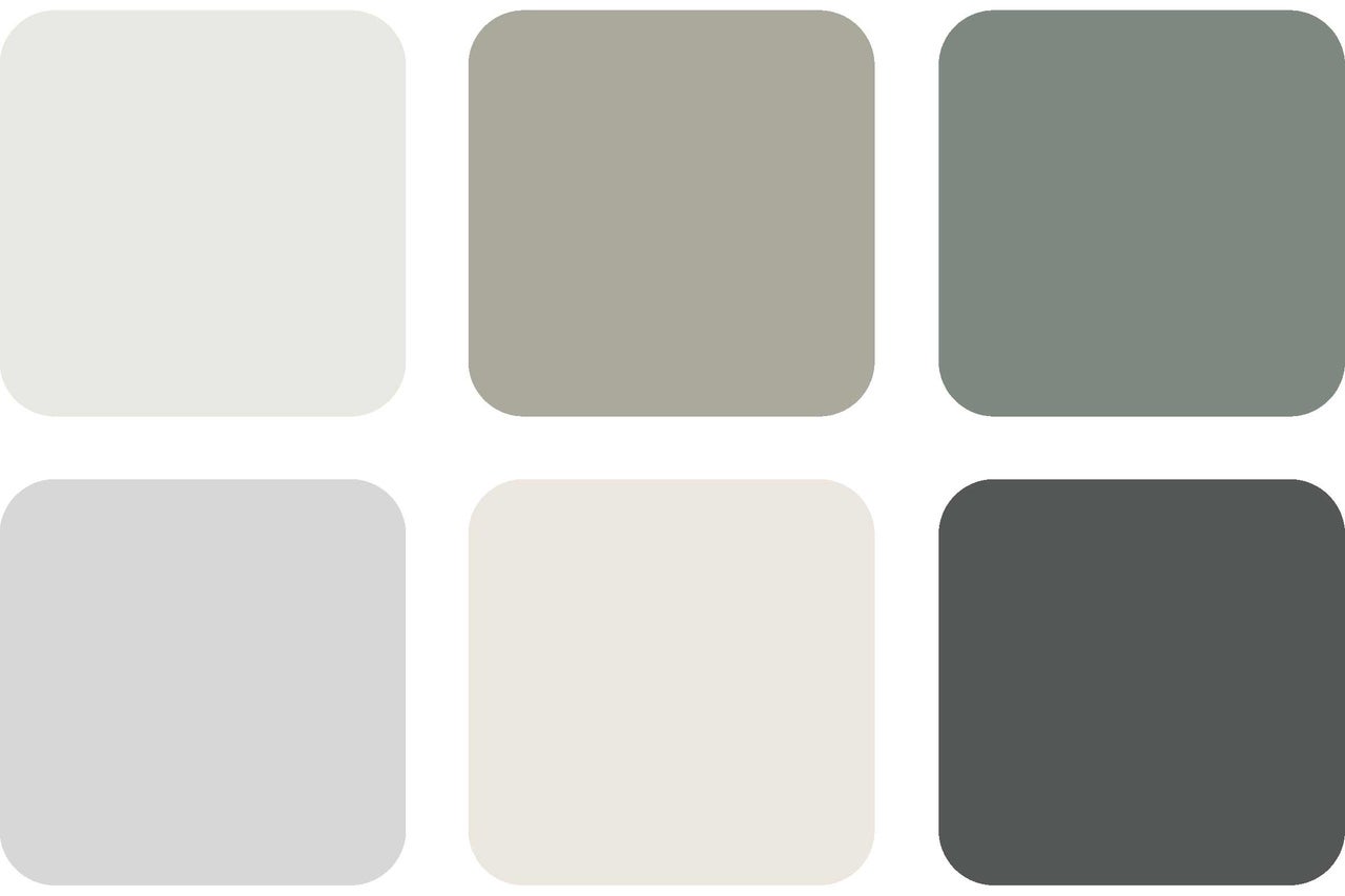 Échantillons de peinture dans différentes nuances