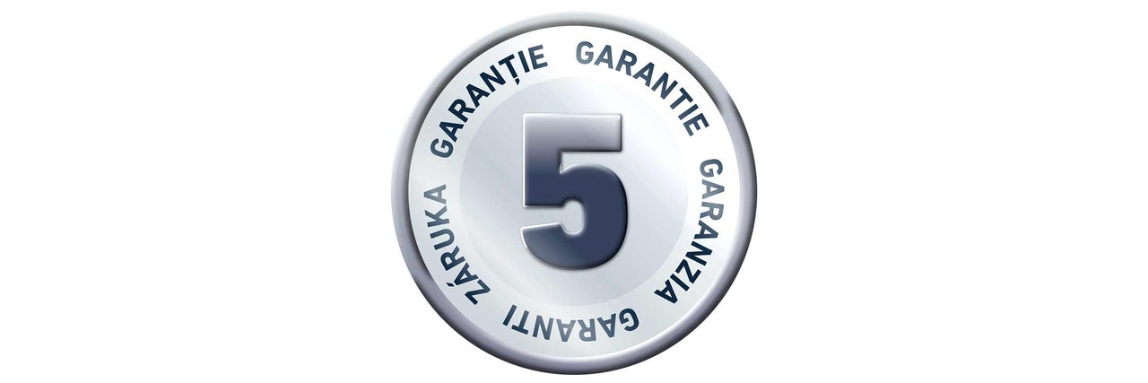 Symbole pour cinq ans de garantie