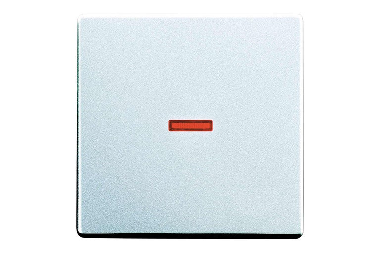 Einfacher Lichtschaltereinsatz mit roter Kontrollleuchte