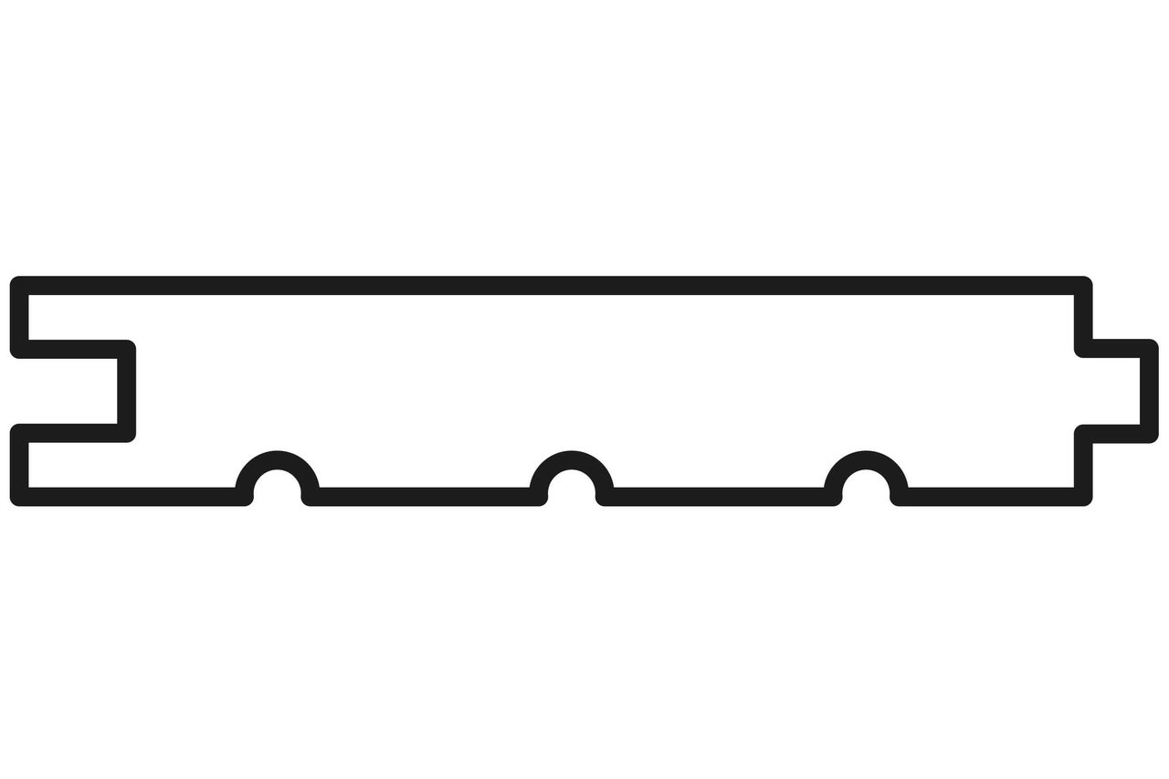 Symbole de connexion de bois profilé