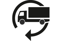 Symbol für Warenrücksendung