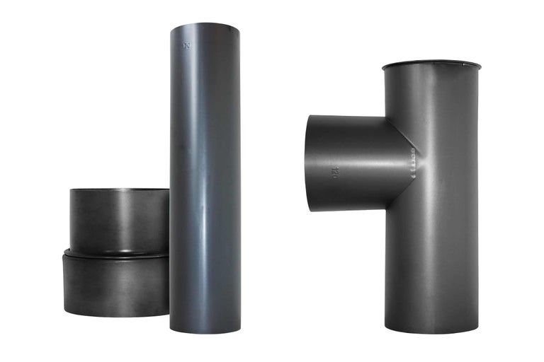 Kit de tuyau de poêle avec té et raccord de tuyau