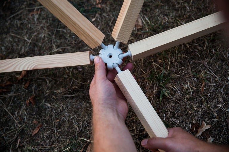 Holzbausatz mit Steckverbindern