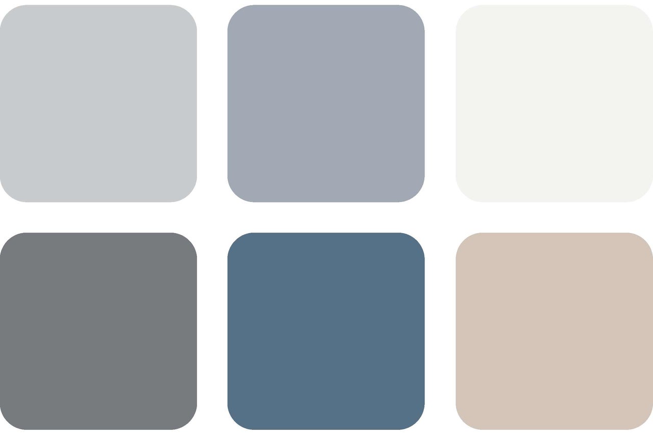 Farbmuster mit verschiedenen Farbtönen