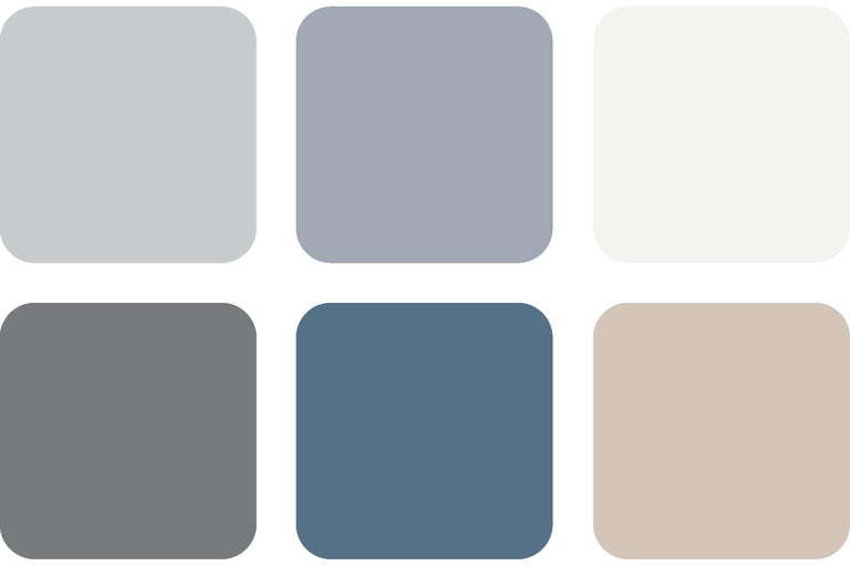 Farbmuster mit verschiedenen Farbtönen