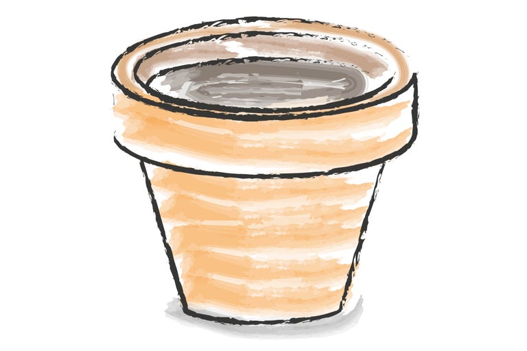 Jardinière illustrée pour le jardin