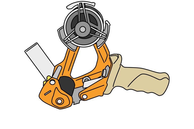 Dérouleur de ruban adhésif d'emballage