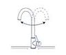 Schwenkbarer Wasserhahn Illustration Schwenkbarer Wasserhahn Illustration