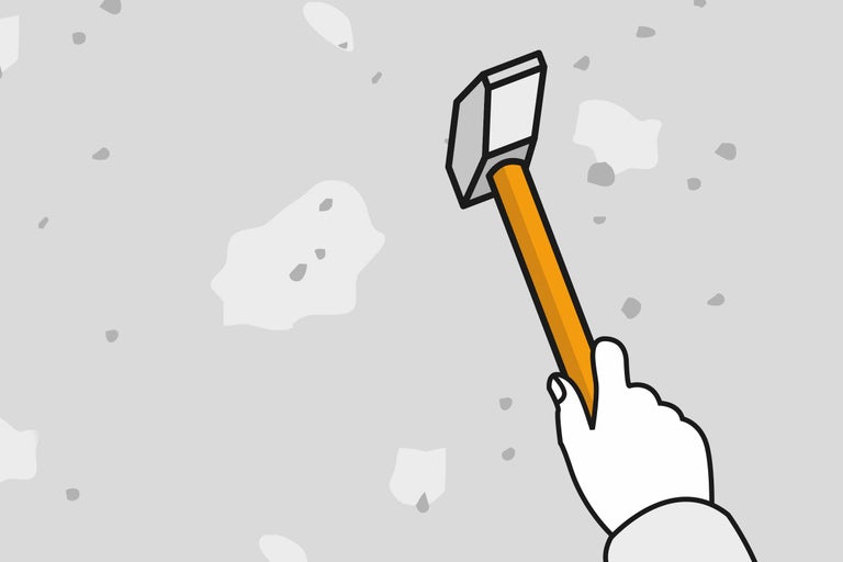 Illustration d'une main tenant un marteau.