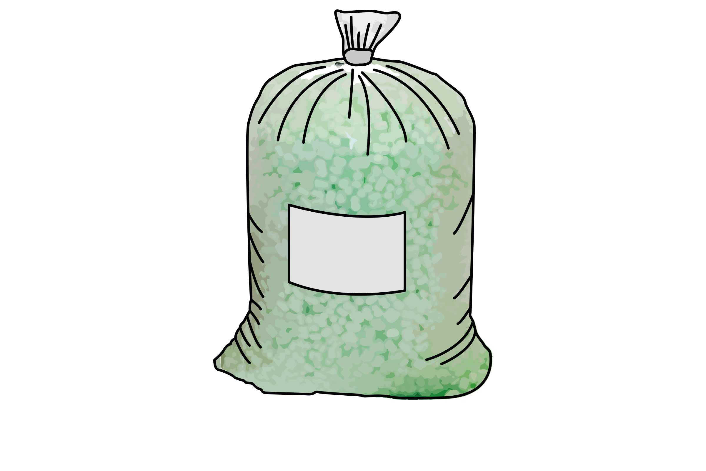 Sack mit Füllmaterial