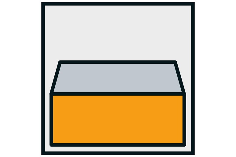 Symbol für Kellerdecke