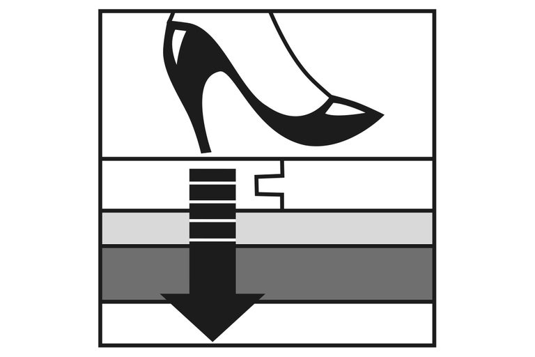 Symbol für Trittschalldämmung unter Laminat