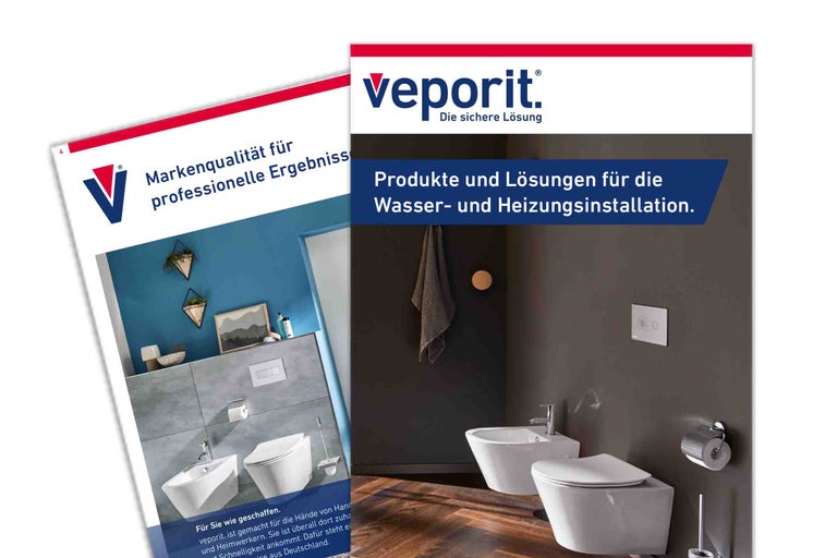Catalogue Veporit avec produits et solutions pour l'installation d'eau et de chauffage