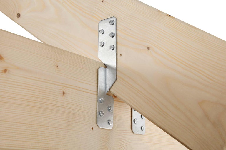 Sparrenhalter aus Metall zur Holzverbindung