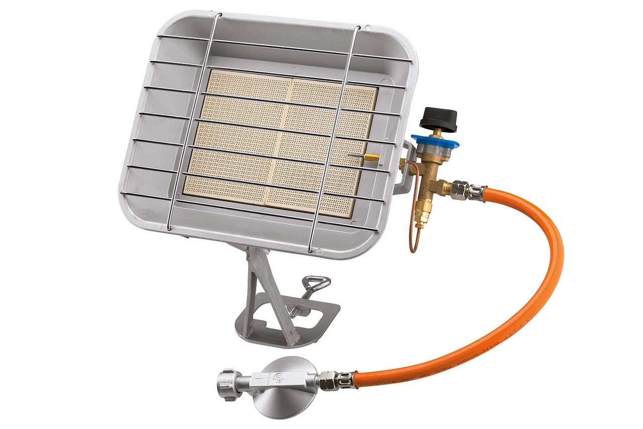 Gasheizer mit Schlauch und Regler