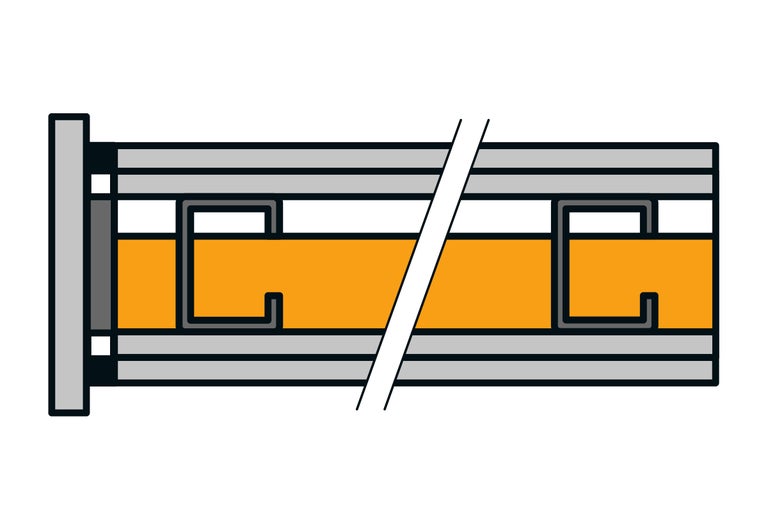 Illustration d'une construction murale avec matériau isolant