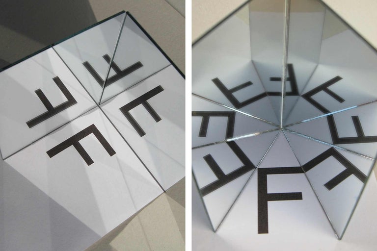 Kaléidoscope avec motif de lettres